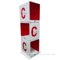 Plastic cube shape wine display